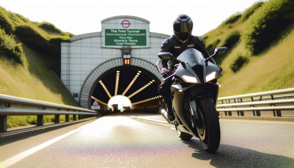 Découverte du tunnel sous la Manche à moto